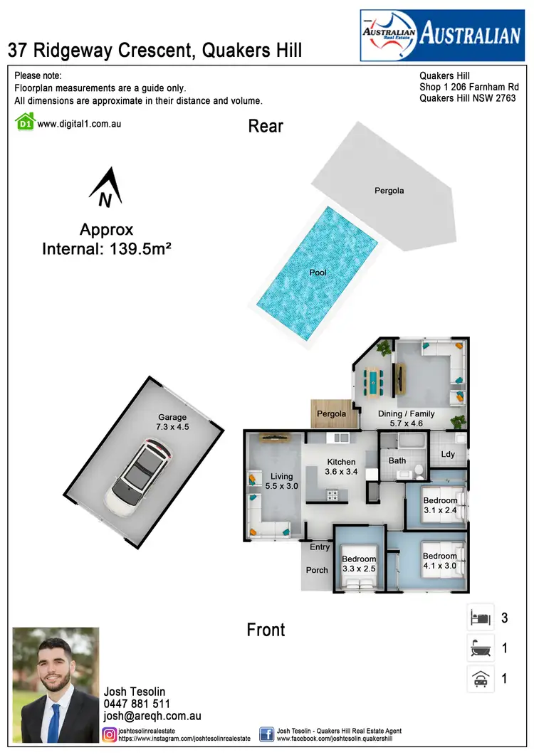Floorplan of Homely house listing, 37 Ridgeway Crescent, Quakers Hill NSW 2763