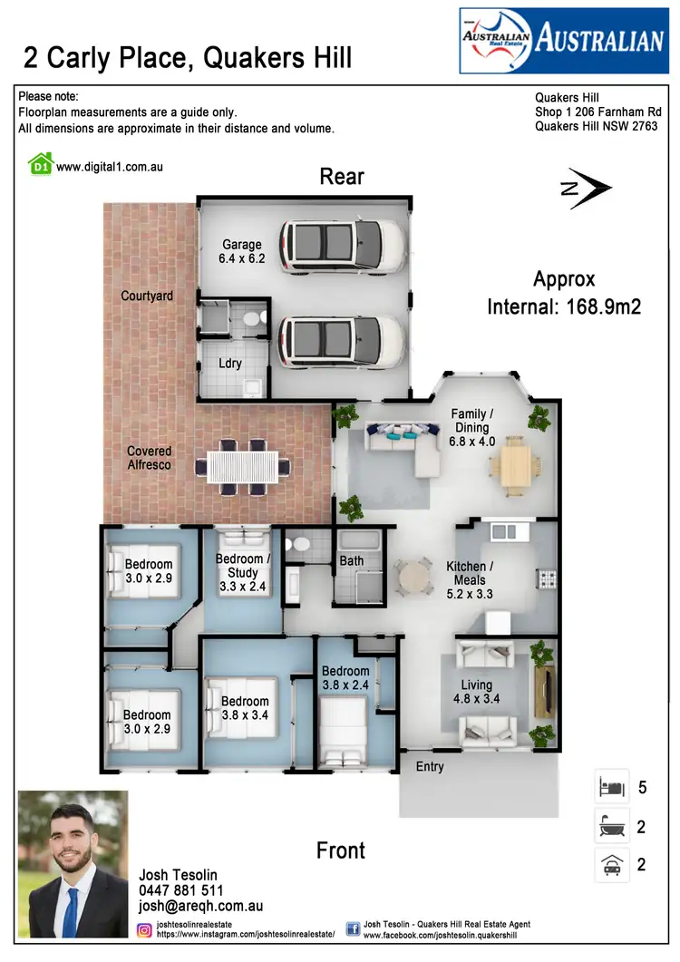 Floorplan of Homely house listing, 2 Carly Place, Quakers Hill NSW 2763