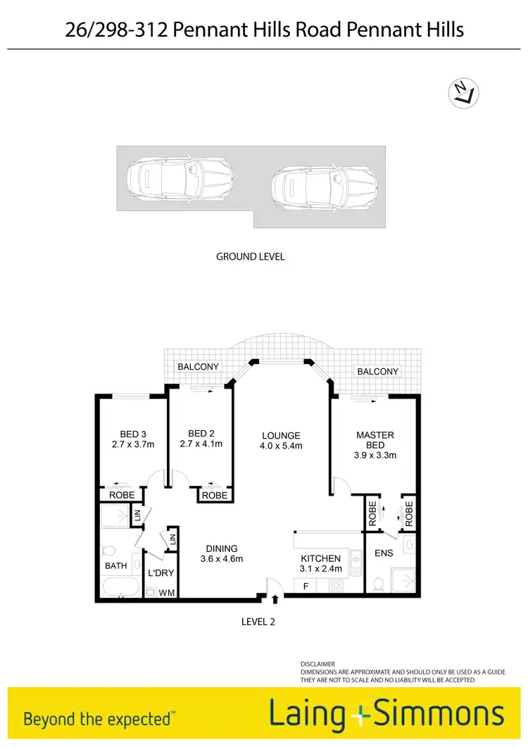 Floorplan of Homely apartment listing, 26/298-312 Pennant Hills Road, Pennant Hills NSW 2120