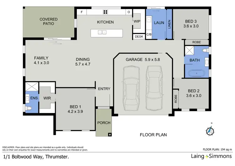 Floorplan of Homely villa listing, 1/1 Boltwood Way, Port Macquarie NSW 2444
