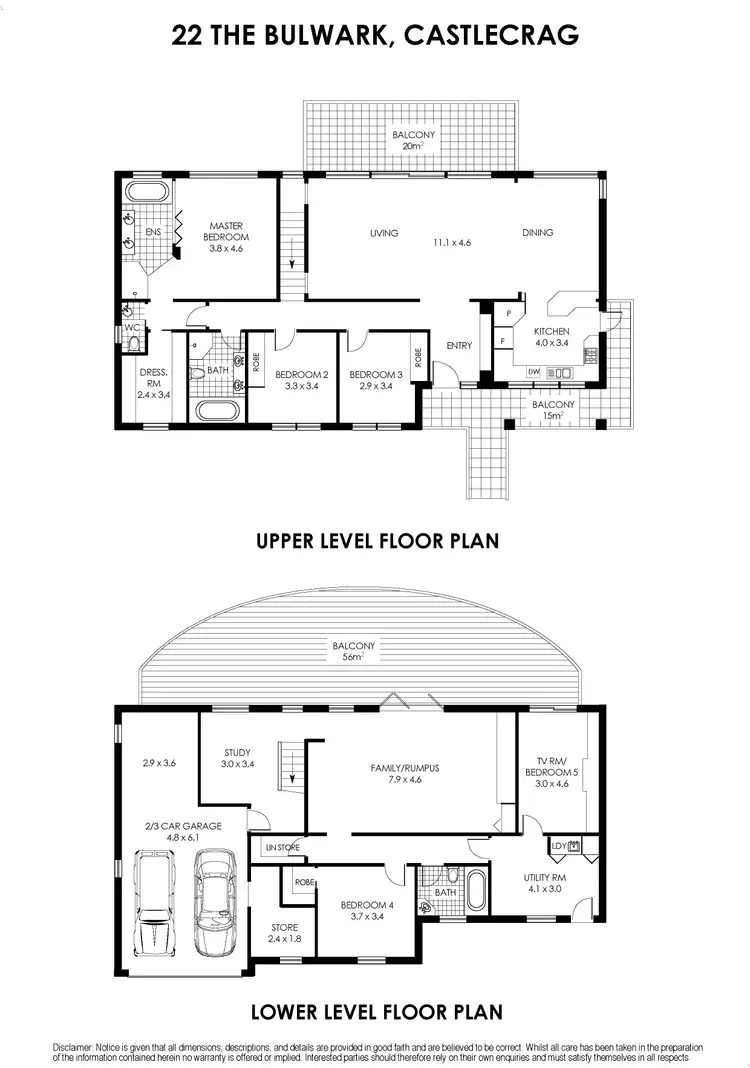 Floorplan of Homely house listing, 22 The Bulwark, Castlecrag NSW 2068