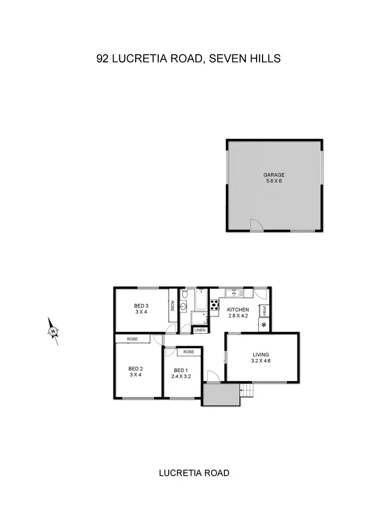 Floorplan of Homely house listing, 92 Lucretia Road, Seven Hills NSW 2147