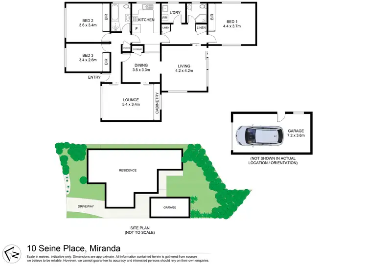 Floorplan of Homely house listing, 10 Seine Place, Miranda NSW 2228