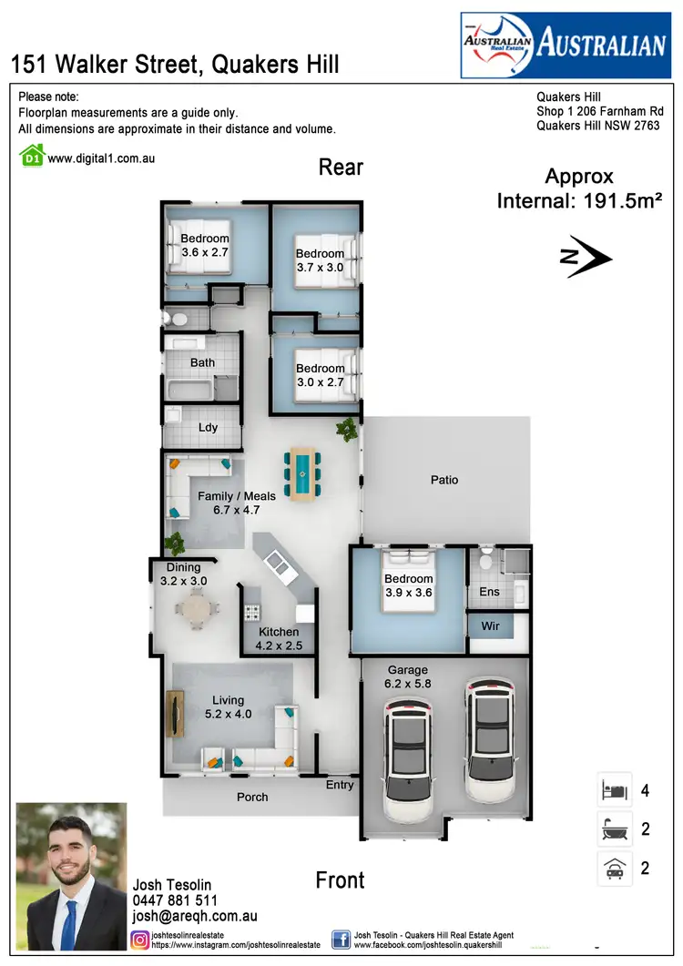 Floorplan of Homely house listing, 151 Walker Street, Quakers Hill NSW 2763