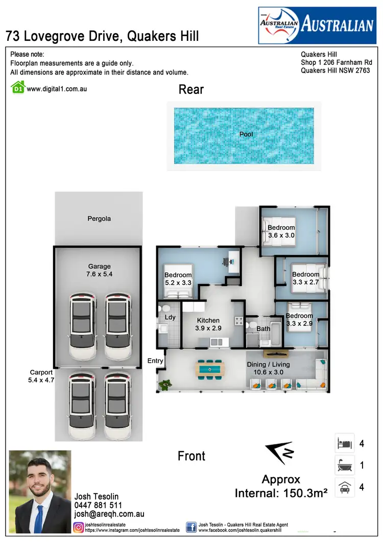 Floorplan of Homely house listing, 73 Lovegrove Drive, Quakers Hill NSW 2763