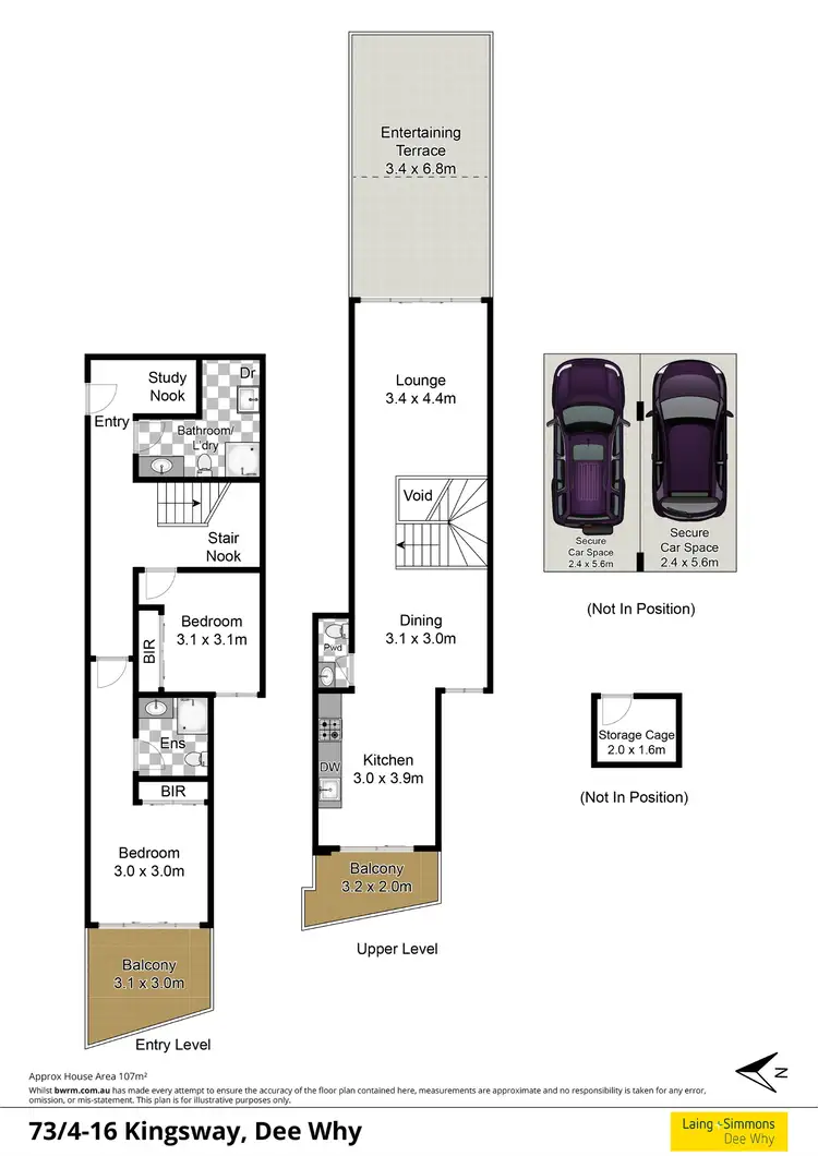 Floorplan of Homely unit listing, 73/4-16 Kingsway, Dee Why NSW 2099