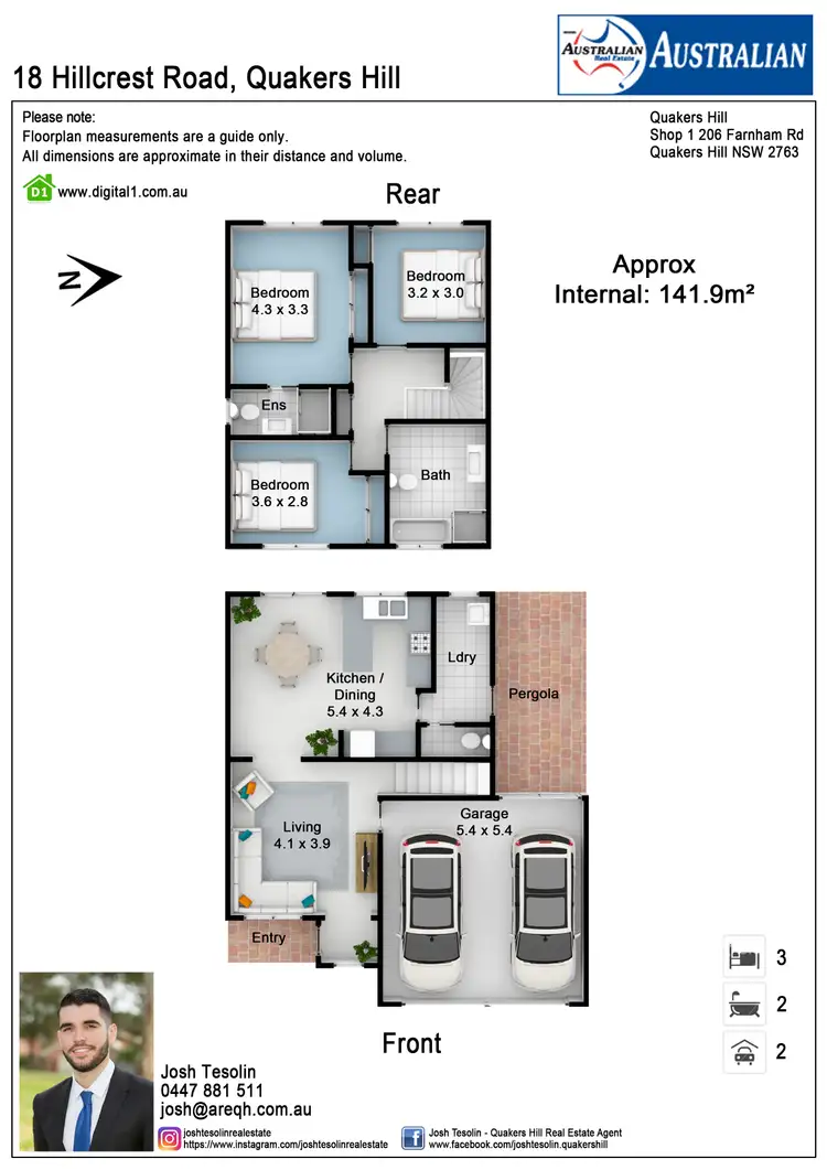 Floorplan of Homely house listing, 18 Hillcrest Road, Quakers Hill NSW 2763