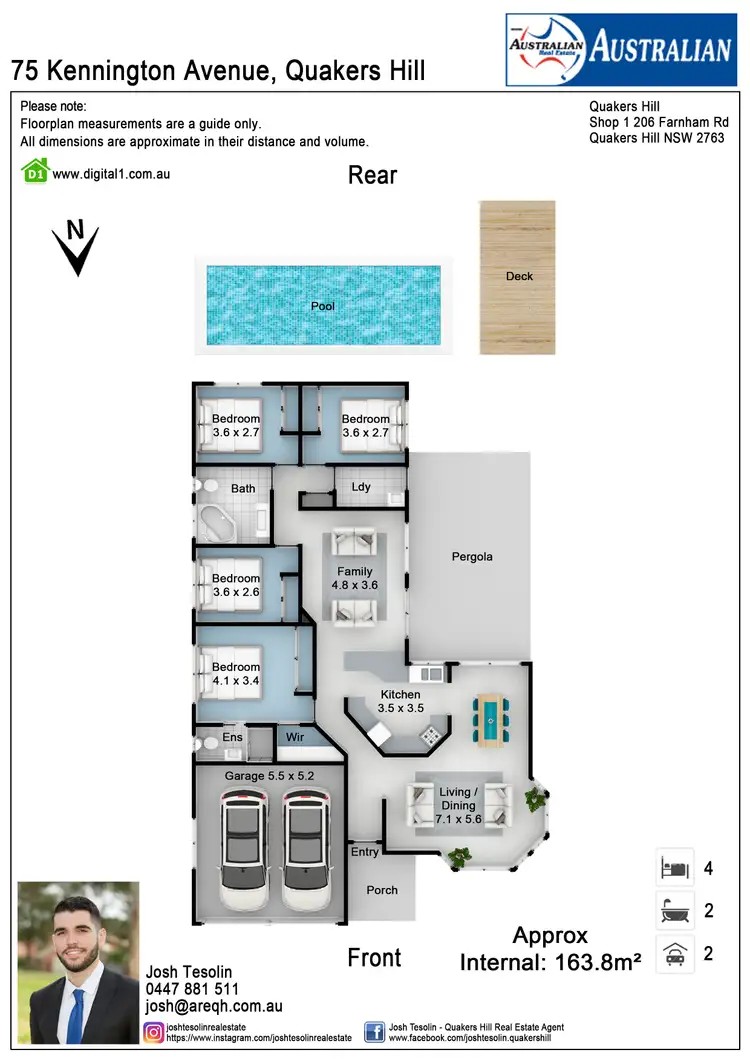 Floorplan of Homely house listing, 75 Kennington Avenue, Quakers Hill NSW 2763