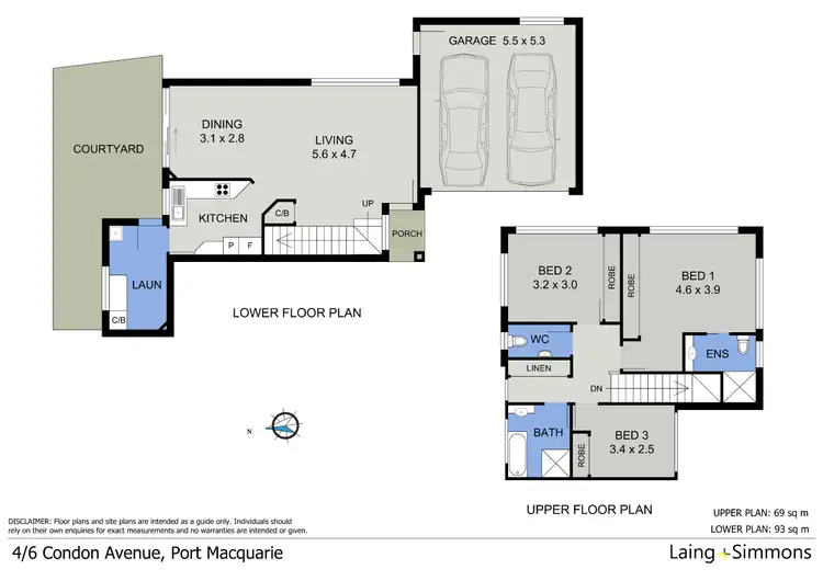 Floorplan of Homely townhouse listing, 4/6 Condon Avenue, Port Macquarie NSW 2444