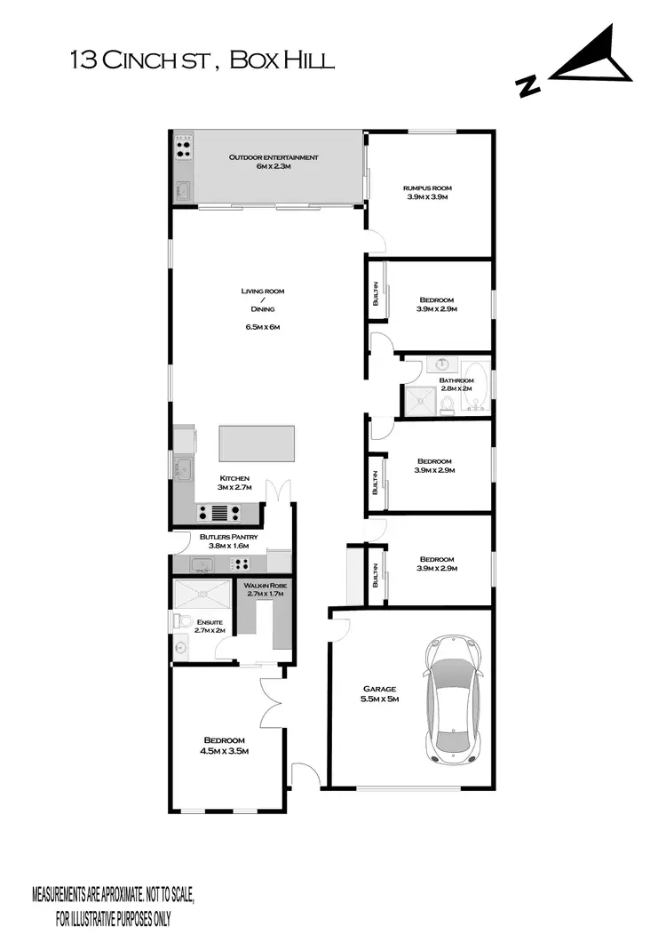 Floorplan of Homely house listing, 13 Cinch Street, Box Hill NSW 2765