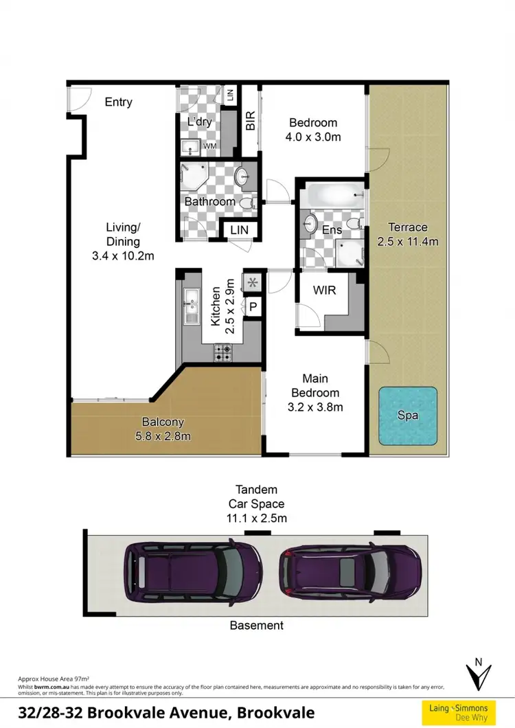 Floorplan of Homely unit listing, 32/28-32 Brookvale Ave, Brookvale NSW 2100