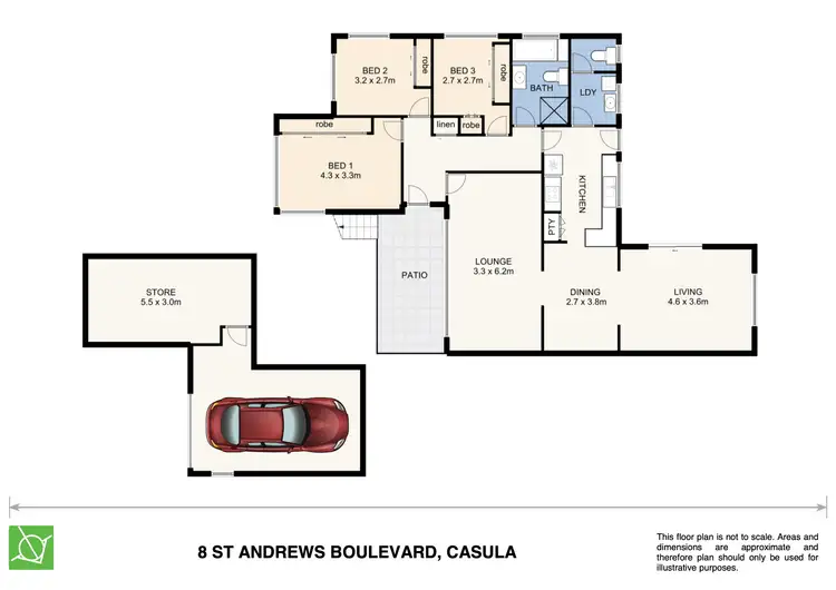 Floorplan of Homely house listing, 8 St Andrews Boulevard, Casula NSW 2170