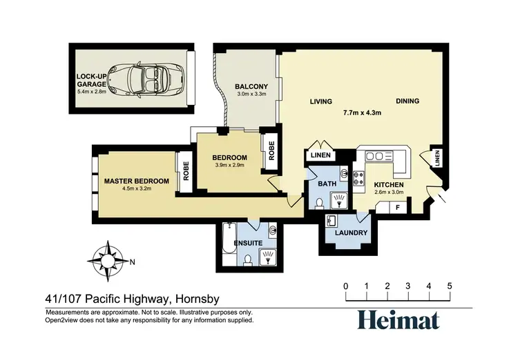 Floorplan of Homely apartment listing, 41/107-115 Pacific Highway, Hornsby NSW 2077