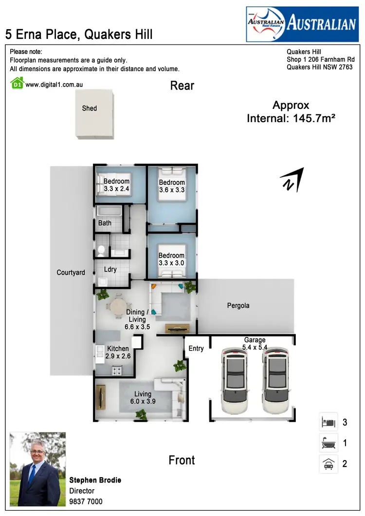 Floorplan of Homely house listing, 5 Erna Place, Quakers Hill NSW 2763