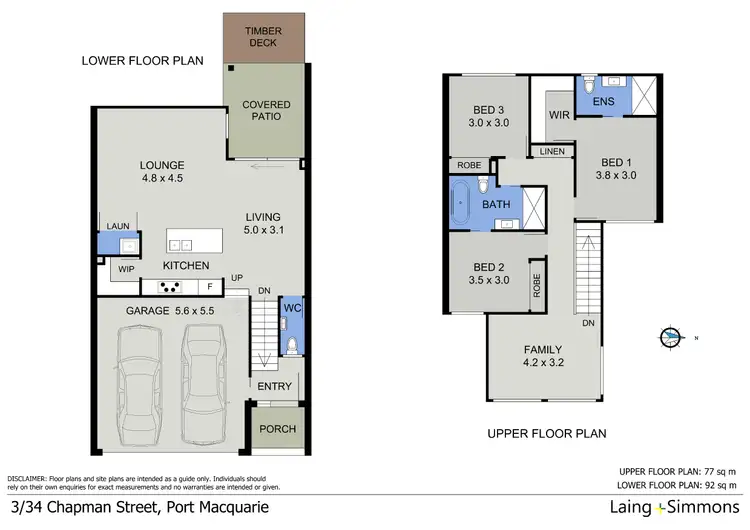 Floorplan of Homely townhouse listing, 3/34 Chapman Street, Port Macquarie NSW 2444