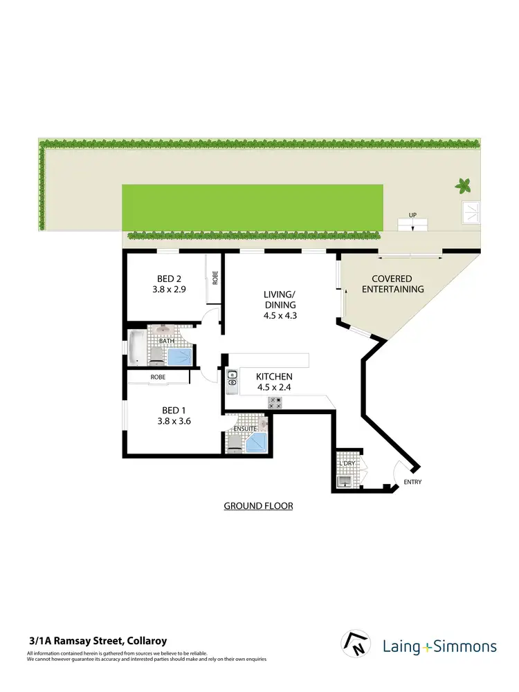 Floorplan of Homely unit listing, 3/1a Ramsay Street, Collaroy NSW 2097