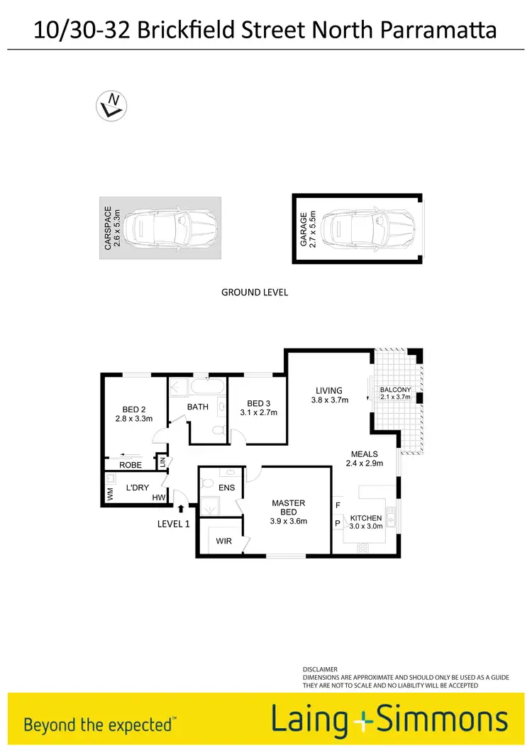 Floorplan of Homely unit listing, 10/30-32 Brickfield Street, North Parramatta NSW 2151