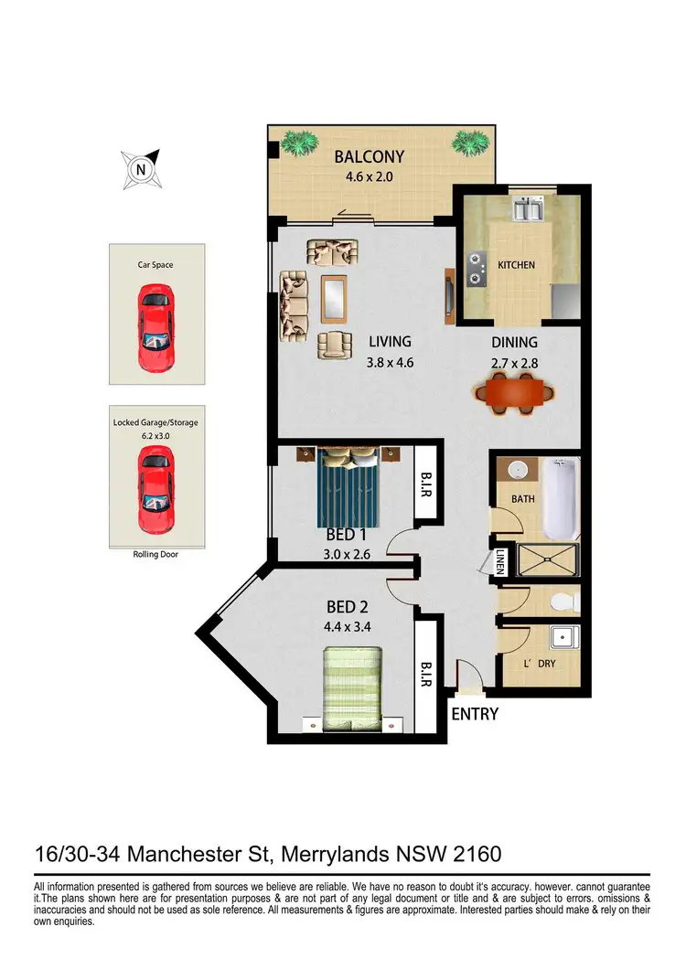 Floorplan of Homely unit listing, 16/30-34 Manchester Street, Merrylands NSW 2160
