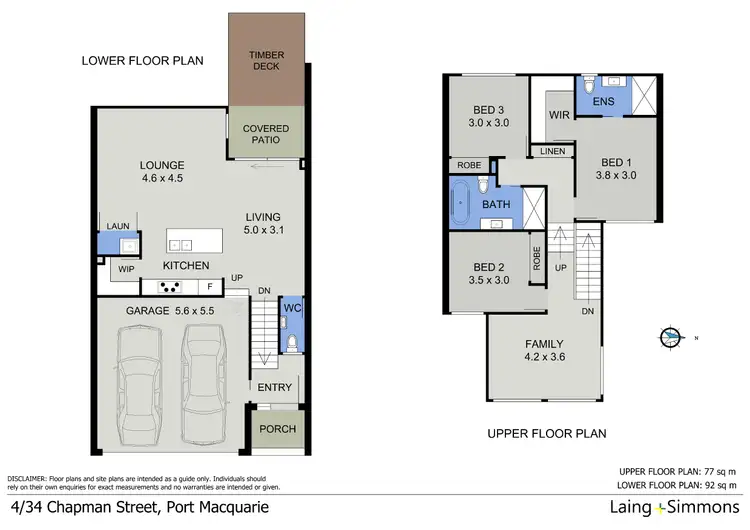 Floorplan of Homely townhouse listing, 4/34 Chapman Street, Port Macquarie NSW 2444