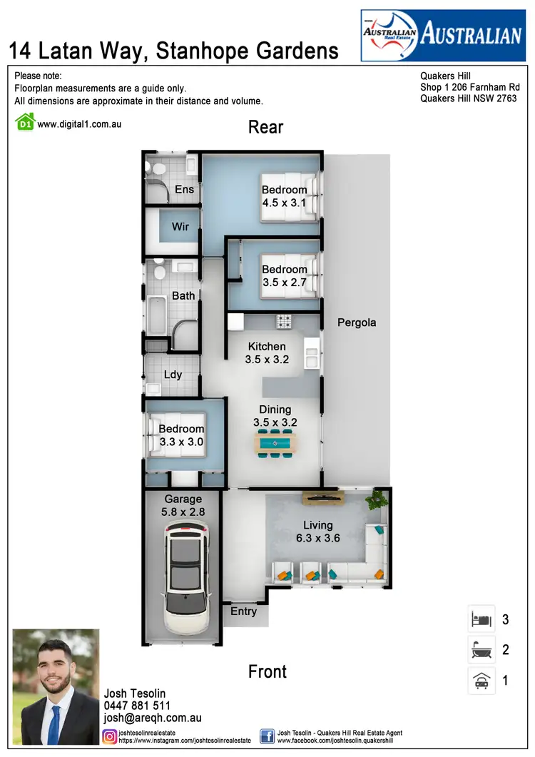 Floorplan of Homely house listing, 14 Latan Way, Stanhope Gardens NSW 2768