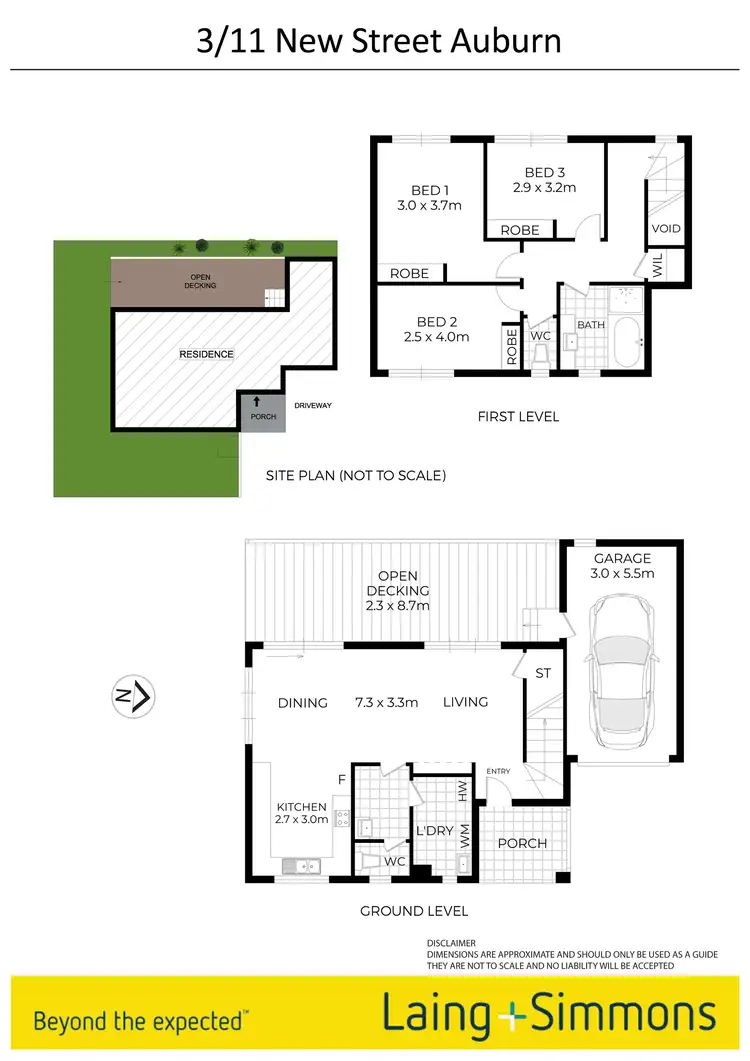 Floorplan of Homely townhouse listing, 3/11 New Street, Auburn NSW 2144