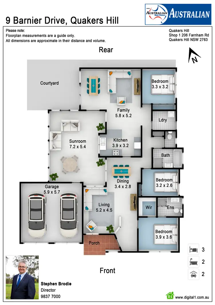 Floorplan of Homely house listing, 9 Barnier Drive, Quakers Hill NSW 2763