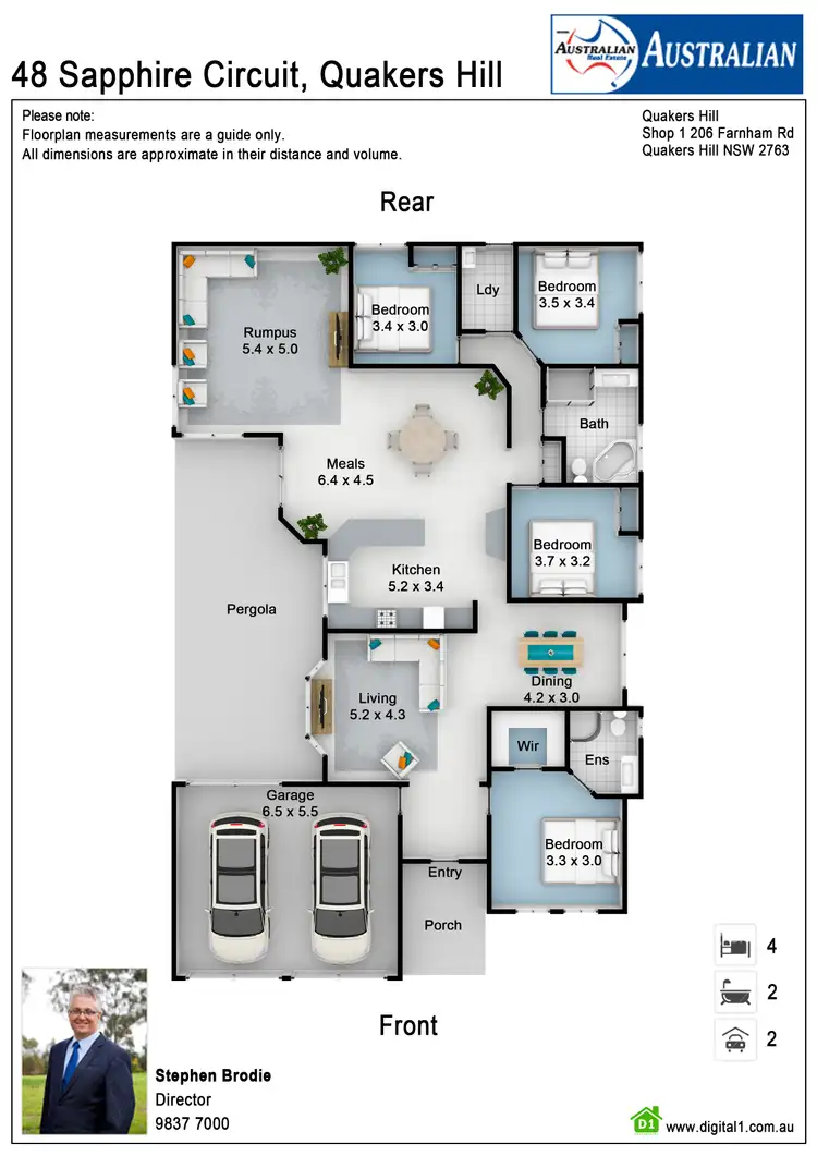 Floorplan of Homely house listing, 48 Sapphire Circuit, Quakers Hill NSW 2763