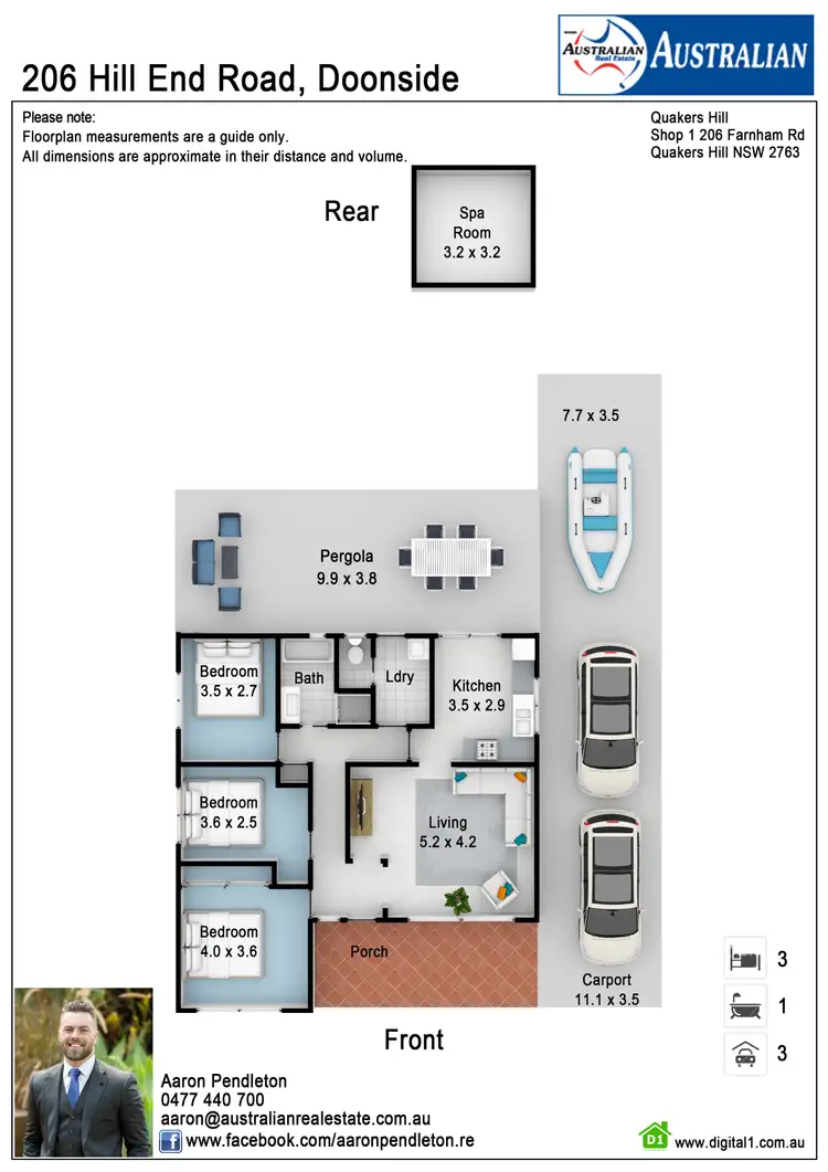 Floorplan of Homely house listing, 206 Hill End Road, Doonside NSW 2767
