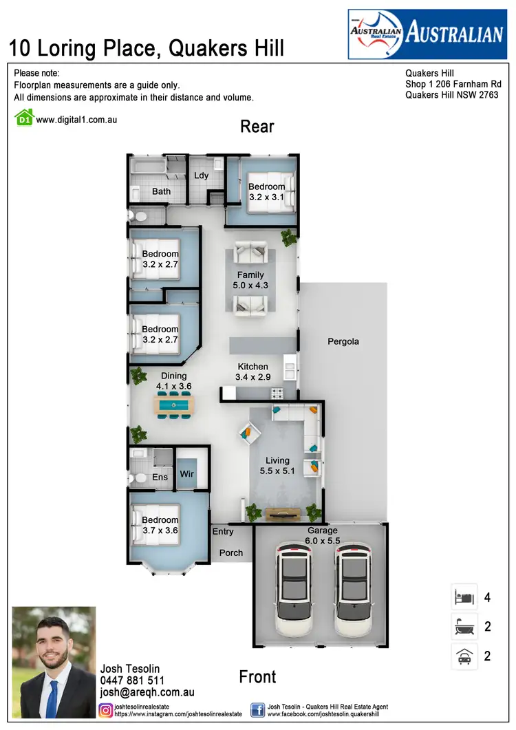 Floorplan of Homely house listing, 10 Loring Place, Quakers Hill NSW 2763