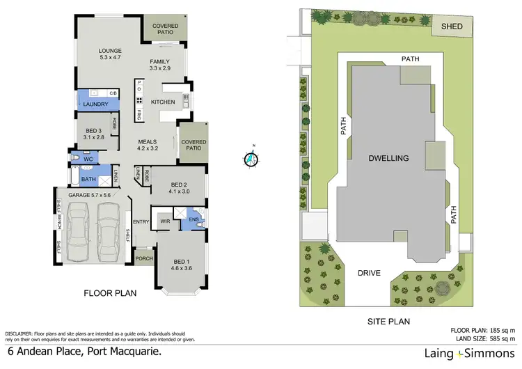 Floorplan of Homely house listing, 6 Andean Place, Port Macquarie NSW 2444