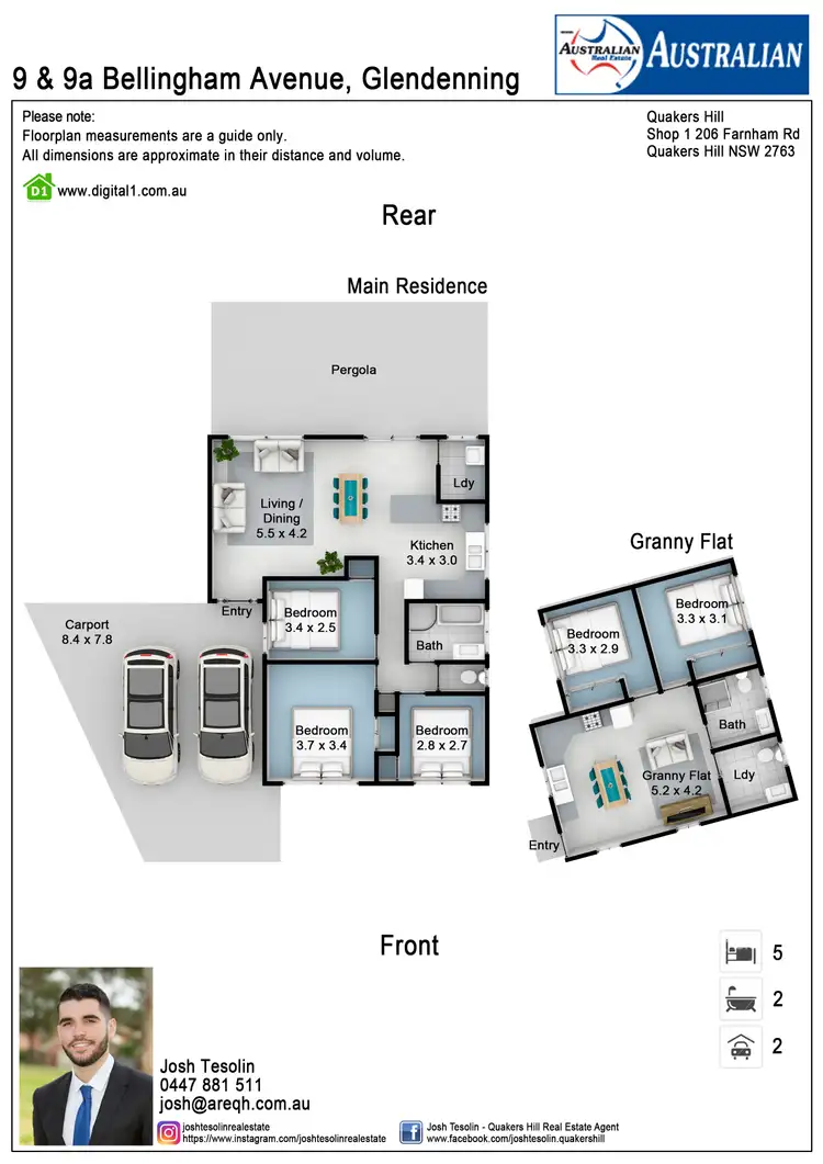 Floorplan of Homely house listing, 9 + 9a Bellingham Avenue, Glendenning NSW 2761