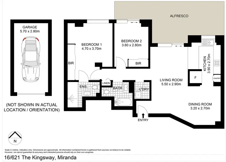 Floorplan of Homely unit listing, 16/621 Kingsway, Miranda NSW 2228