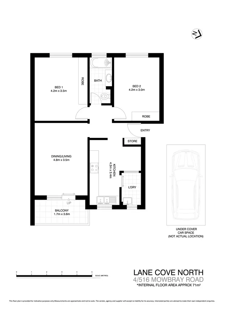 Floorplan of Homely apartment listing, 4/516 Mowbray Road, Lane Cove NSW 2066