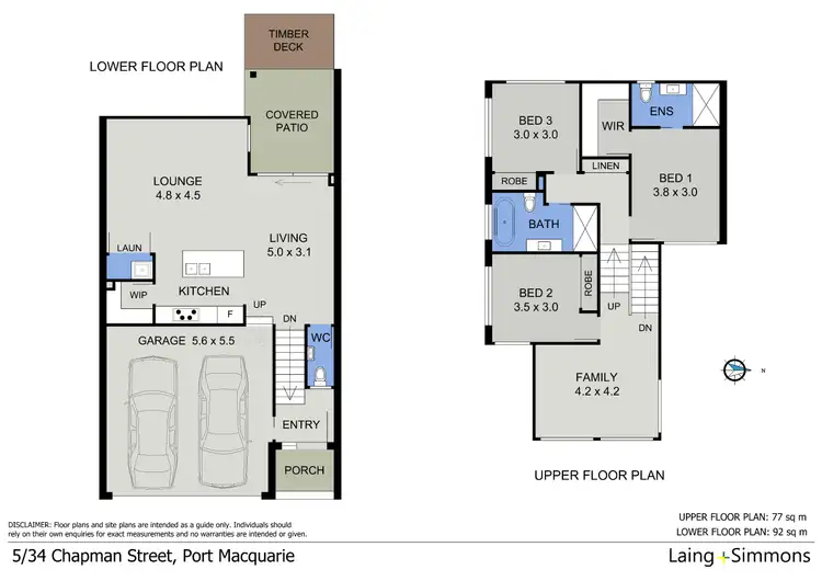Floorplan of Homely townhouse listing, 5/34 Chapman Street, Port Macquarie NSW 2444