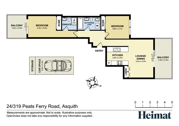 Floorplan of Homely apartment listing, 24/319-323 Peats Ferry Road, Asquith NSW 2077