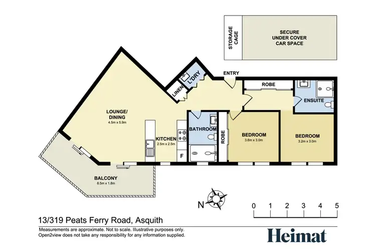Floorplan of Homely apartment listing, 13/319-323 Peats Ferry Road, Asquith NSW 2077