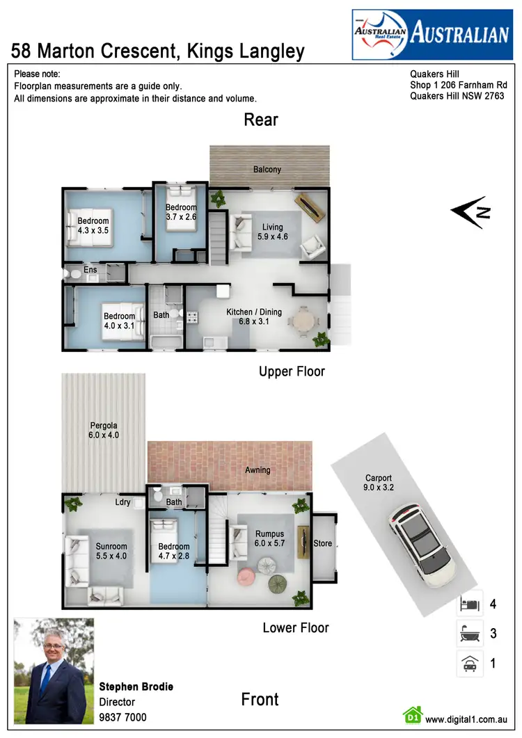 Floorplan of Homely house listing, 58 Marton Crescent, Kings Langley NSW 2147