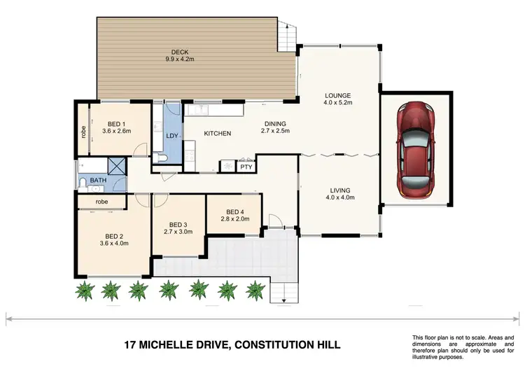 Floorplan of Homely house listing, 17 Michelle Drive, Constitution Hill NSW 2145