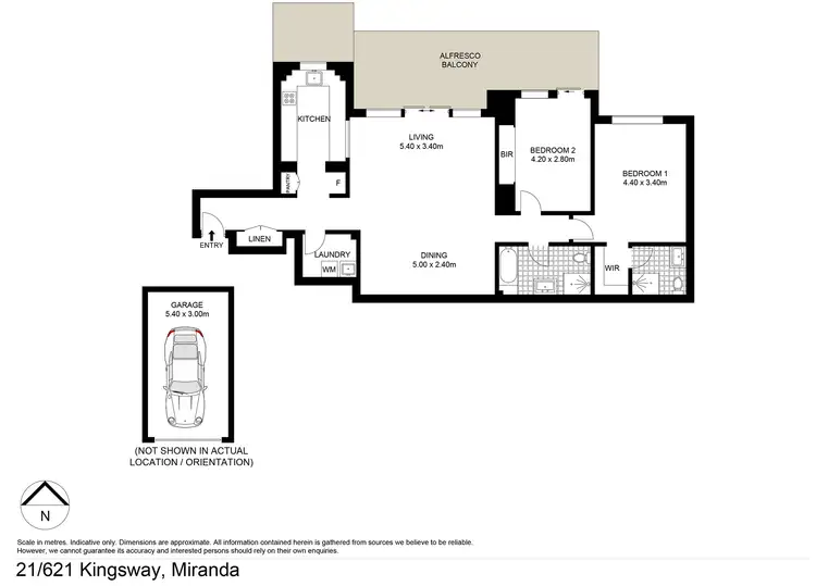 Floorplan of Homely unit listing, 21/621 Kingsway, Miranda NSW 2228
