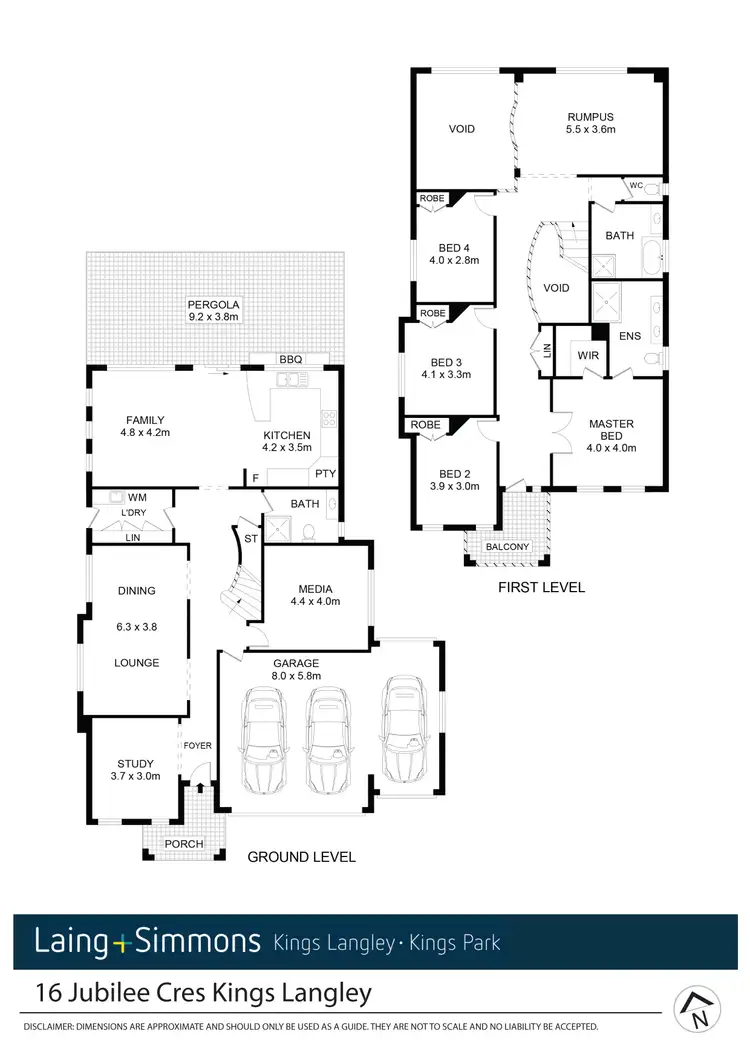 Floorplan of Homely house listing, 16 Jubilee Cl, Kings Langley NSW 2147