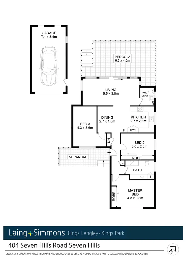Floorplan of Homely house listing, 404 Seven Hills Rd, Seven Hills NSW 2147