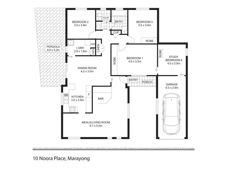 Floorplan of Homely house listing, 10 Noora Place, Marayong NSW 2148