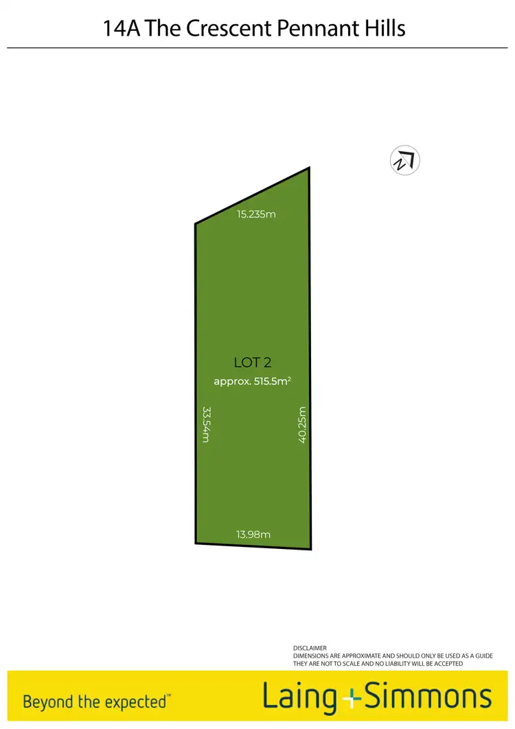 Floorplan of Homely land listing, 14a The Crescent, Pennant Hills NSW 2120