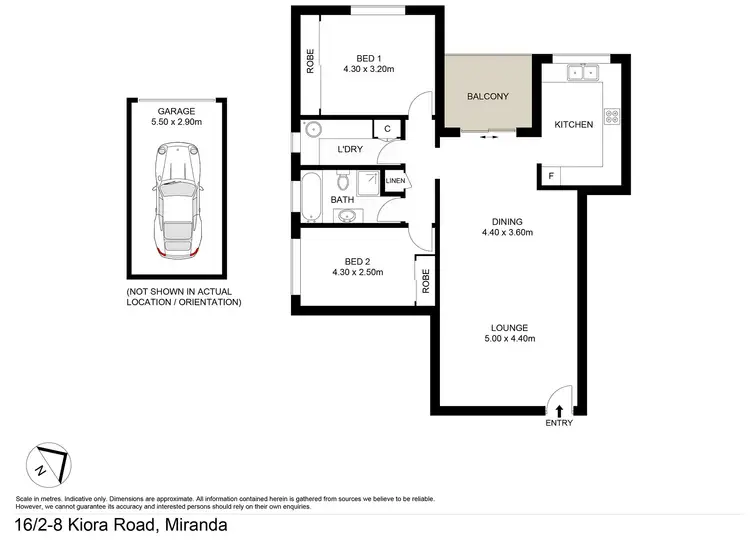 Floorplan of Homely unit listing, 16/2-8 Kiora Road, Miranda NSW 2228