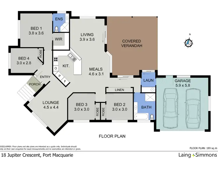 Floorplan of Homely house listing, 18 Jupiter Crescent, Port Macquarie NSW 2444