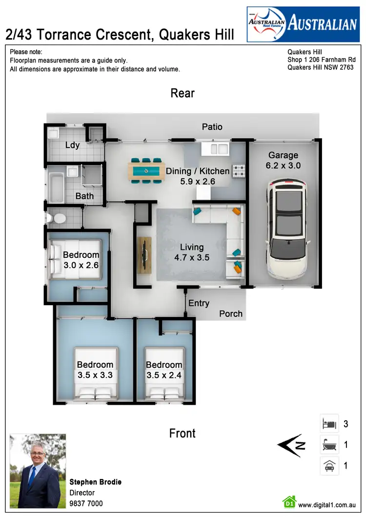 Floorplan of Homely house listing, 2/43 Torrance Crescent, Quakers Hill NSW 2763