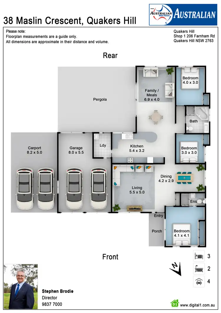 Floorplan of Homely house listing, 38 Maslin Crescent, Quakers Hill NSW 2763