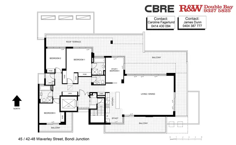 Floorplan of Homely apartment listing, 45/42-48 Waverley Street, Bondi Junction NSW 2022