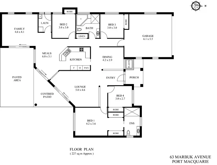 Floorplan of Homely house listing, 63 Marbuk Avenue, Port Macquarie NSW 2444