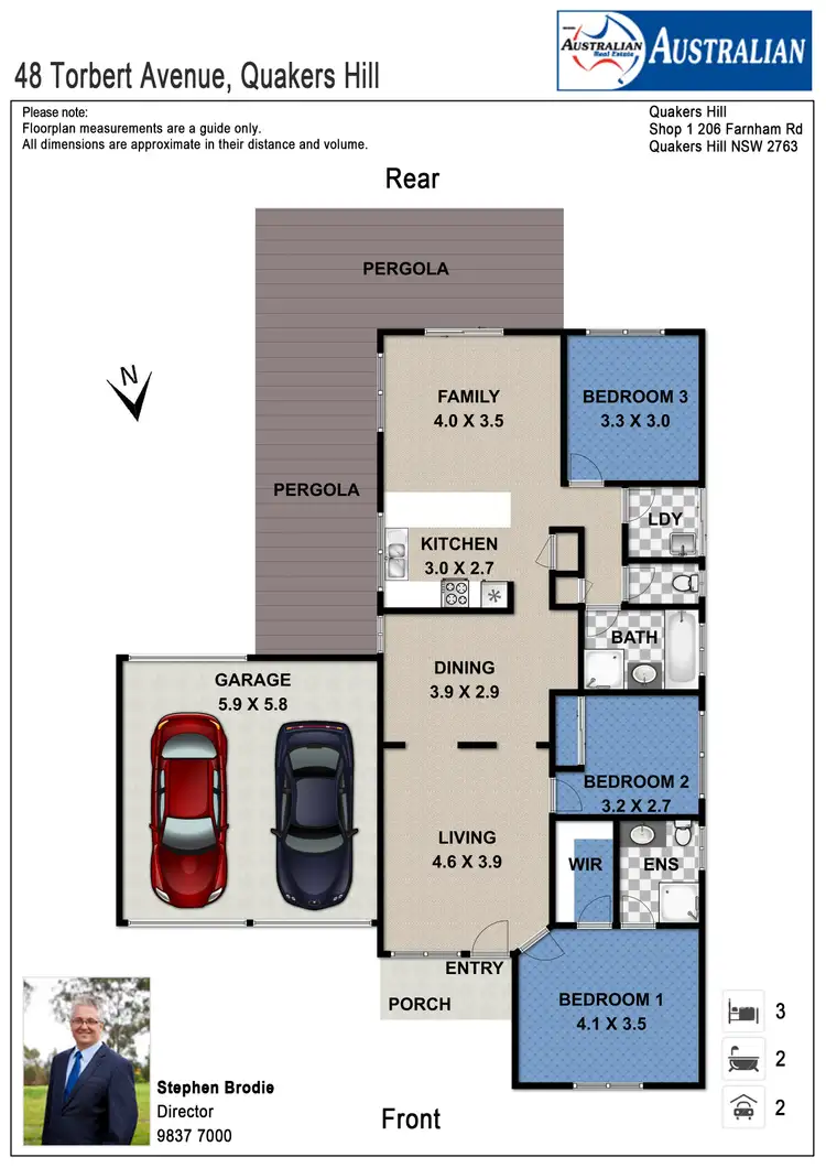 Floorplan of Homely house listing, 48 Torbert Avenue, Quakers Hill NSW 2763